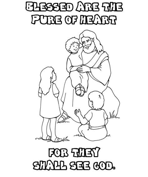 Beatitudes Colouring Pages Page 2 Sunday School Coloring Pages