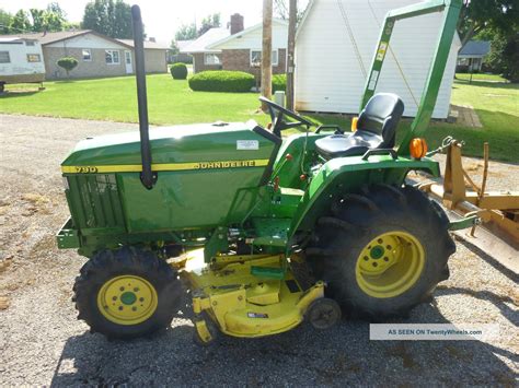 John Deere 790 4x4 Compact Tractor 220hrs Wjd Finish Mower And Woods Blade