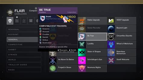 How To Get The Be True Emblem In Destiny 2 Pc Gamer