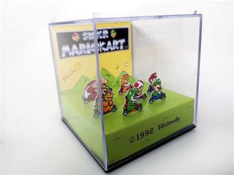 Super Mario Kart Diorama Cube De Jeu 3d Etsy France