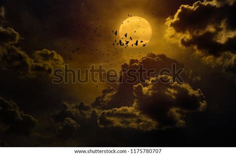 Dramatic Mystical Background Glowing Full Moon Stock Photo Edit Now