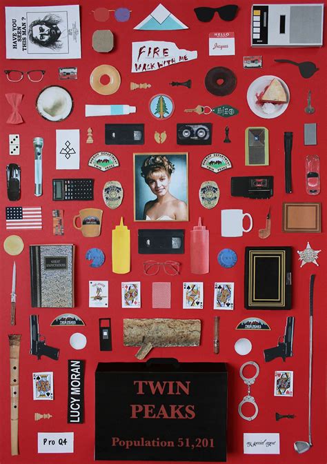 Twin Peaks Poster By Jordan Bolton Made By Recreating Objects From The