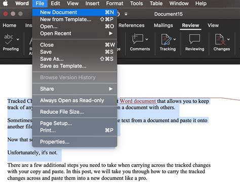 How To Copy And Paste Text With Tracked Changes In Microsoft Word