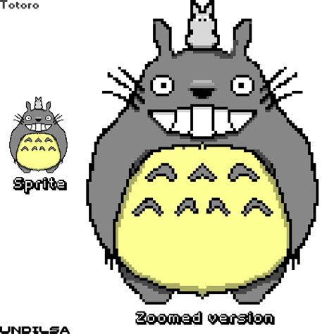 Totoro Pixel Art By Undilsa On Deviantart