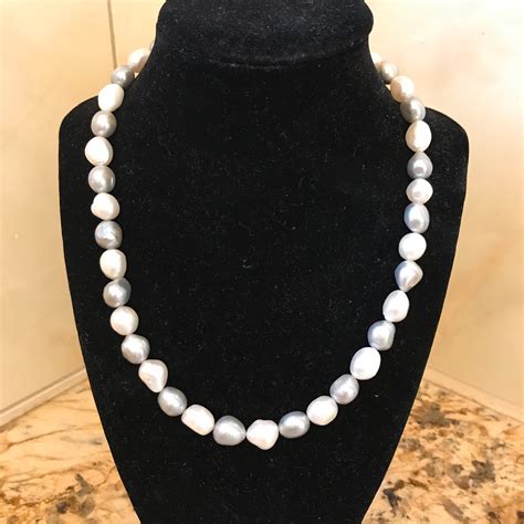 Baroque Freshwater Pearl Necklace And Earring Set