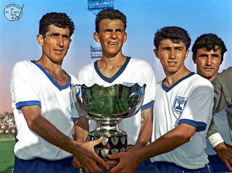 Israels Soccer Team Holding The Asian Cup June 3rd 1964