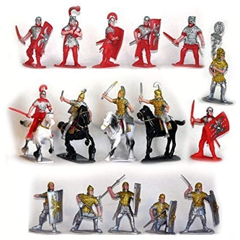 Plastic Toy Soldiers Roman Infantry And Auxiliary Painted Figure Set 1