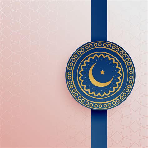 Islamic Background With Eid Moon And Star Download Free Vector Art