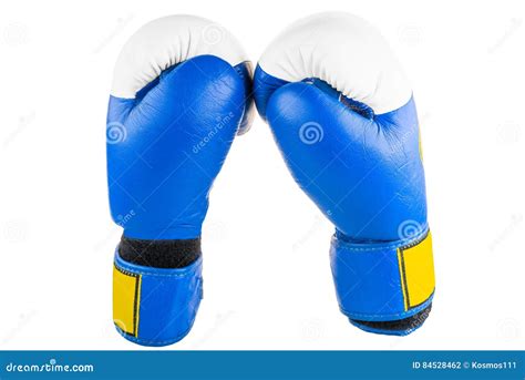 Two Boxing Gloves On A White Background Stock Photo Image Of