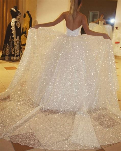 Sparkly White Wedding Dresses Bridal Gownsweetheart Backless Bridal