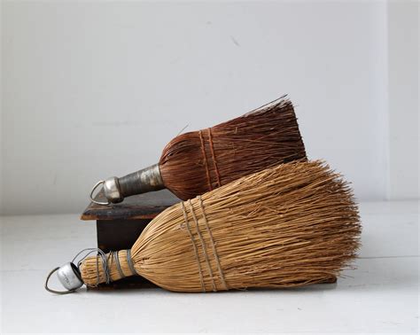 Vintage 1930s Whisk Brooms Set Of 2 Rustic By Luncheonettevintage