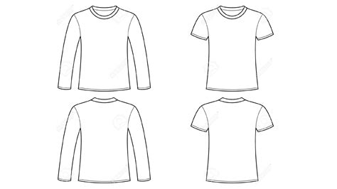 blank tshirt template clip art  long sleeve hd