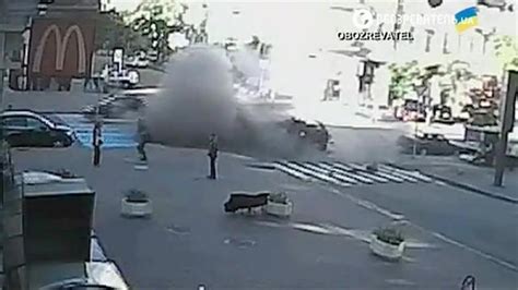 Shocking Surveillance Video Shows Moment Ukraine Journalist Is Killed In Explosion National
