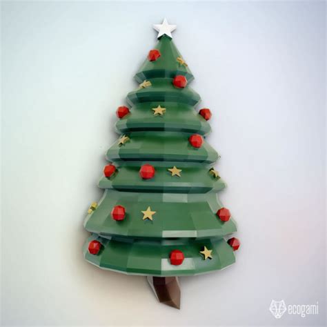 Christmas Tree Papercraft Template