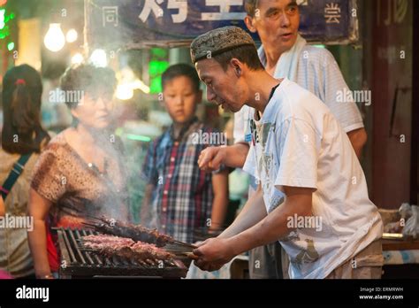 Muslim Street In Xian China Stock Photo Alamy