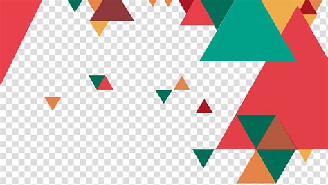 Multicolored Triangle Artwork Template Geometry Reversal Film