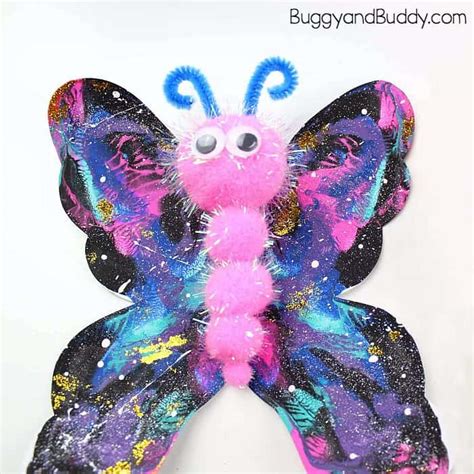Galaxy Butterfly Art Project For Kids Buggy And Buddy