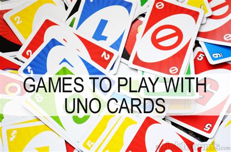 How to play uno card game. More than Just Uno - Simple Games You Can Play With Uno ...