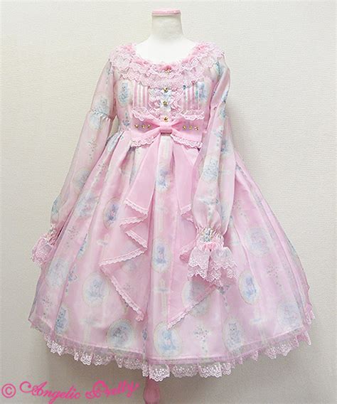 Angelic Pretty Milky Cross Onepiece Dress In Pink One Piece Lace