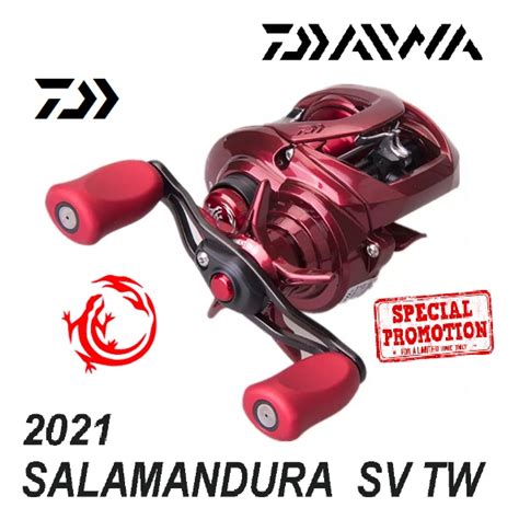 2021 DAIWA SALAMANDURA SV TW Fire Lizard Baitcasting Reel NEW