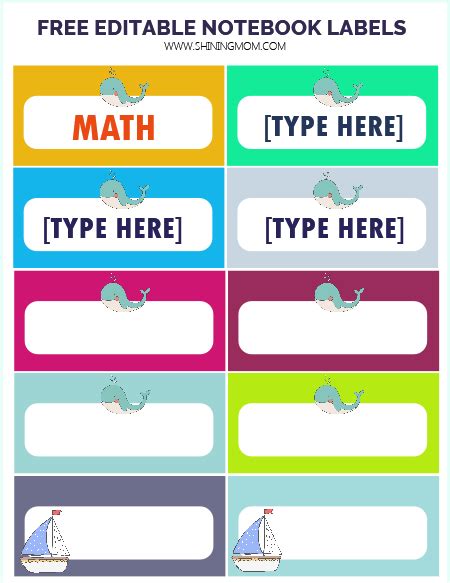This free label templates for word has a measurement of 3×0.625 square inches and are offered for free. FREE Label Templates for Back to School: Really Cute Designs!