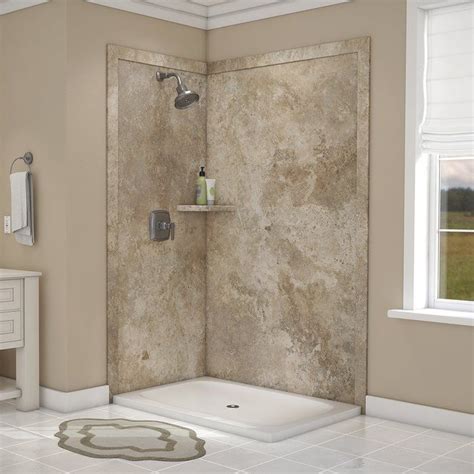 Introducing the jetcoat™ 78 x 60 x 32 five panel shower wall. Elegance Shower Surround 80"H x 48"W x 36"D 2 Panel Shower ...