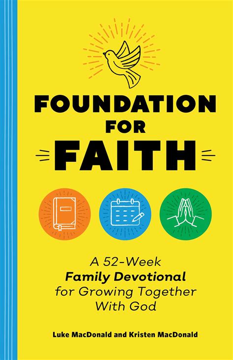 Foundation For Faith Book By Luke Macdonald Kristen Macdonald