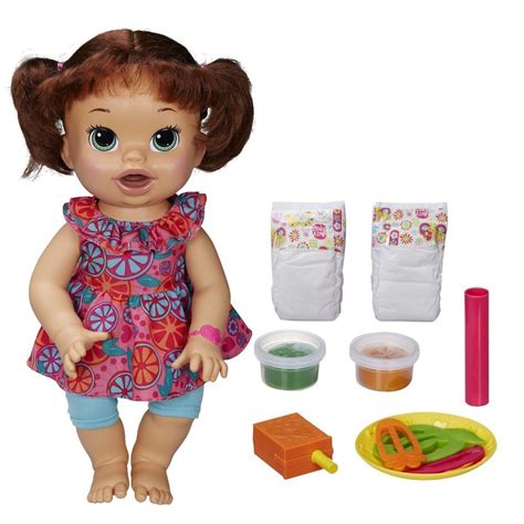 Baby Alive Doll Super Snack Talking Eating English Spanish Snackin Sara