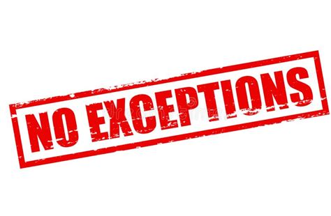 No Exceptions Stock Illustration Illustration Of Grungy 109188668