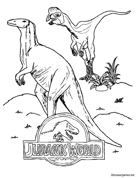 Jurassic World 2 Coloring Page - Dinosaur Coloring Pages