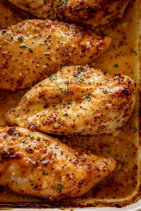 Step 2 rub chicken pieces with garlic powder, salt and pepper. Baked Chicken Breasts with Honey Mustard Sauce - recipes ...
