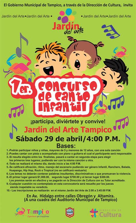 1er Concurso De Canto Infantil By Cultura Tampico 2016 2018 Issuu