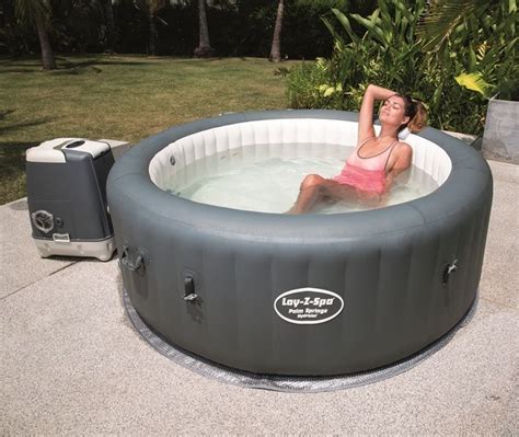 Bestway Lay Z Spa Palm Springs Inflatable Portable Hot Tub Jacuzzi My
