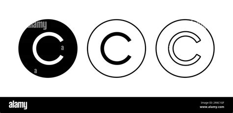 Copyright Icon Set Copyright Symbols Stock Vector Image And Art Alamy