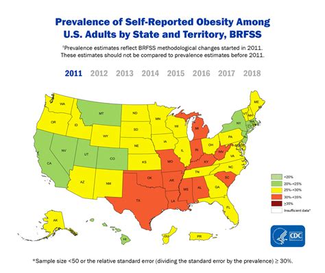 obesity map reveals more than 35 percent of people in nine us states are dangerously overweight