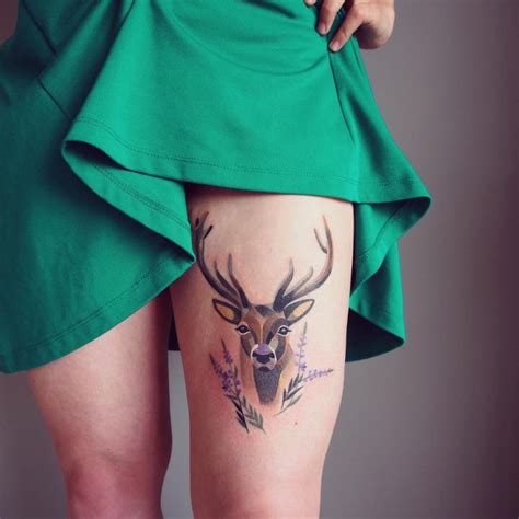 Deer Tattoo By Sasha Unisex 5 Kickass Things