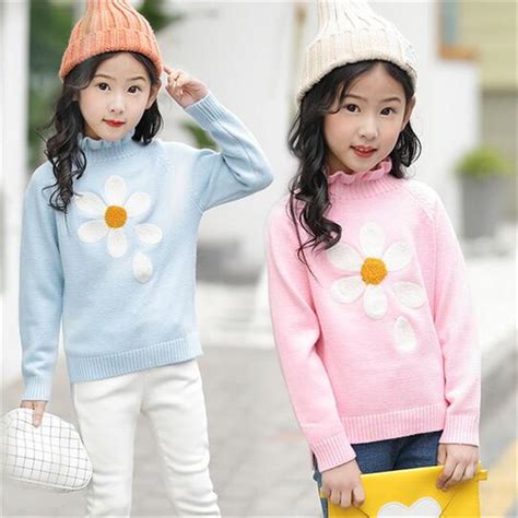 Buy 2018 Spring Winter Girls Sweaters Children