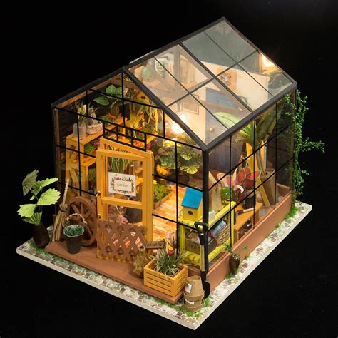 Diy Dollhouse Kit Cathys Flower House With Led Light Dg104 Miniature