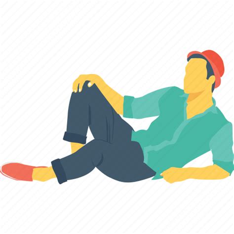 Human Person Relax Rest Sitting Icon