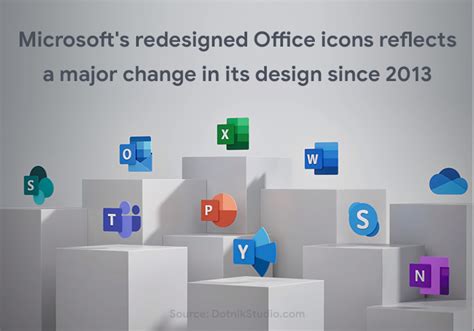 Microsoft Shift To Cloud By Redesigning The Office Icons Dotnik News