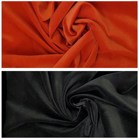 Cotton Velvet Fabric Two Colours Available Dressmaking Craft