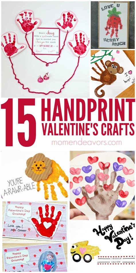 15 Adorable Handprint Valentines Day Crafts Mom Endeavors