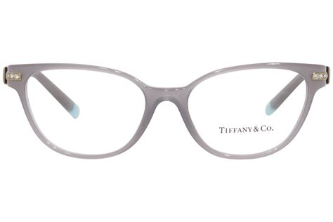 tiffany and co tf2223b 8257 eyeglasses women s opal grey full rim cat eye 52mm