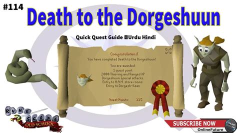 Osrs│how To Complete Death To The Dorgeshuun Quest 2021│urdu And Hindi