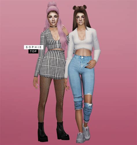 E Neillan Sims 4 Clothing Sims Mean Girls Outfits