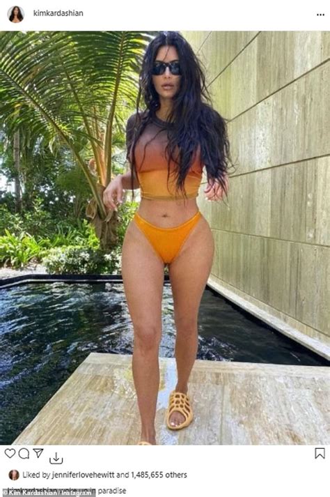 Kim Kardashian Showcases Her Stunning Hourglass Figure In A Bikini