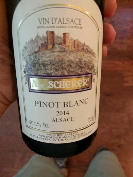 2015 Andre Scherer Pinot Blanc France Alsace Cellartracker