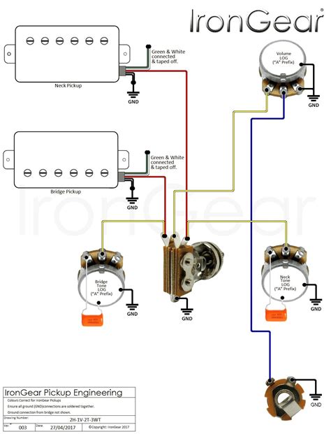 When you have a two humbucker guitar (with each humbucker having 4 conductor wiring), the amount of modifications that can be done and the tones that can be produced. 2 Humbuckers 1 Volume 1 tone Best Of | Wiring Diagram Image