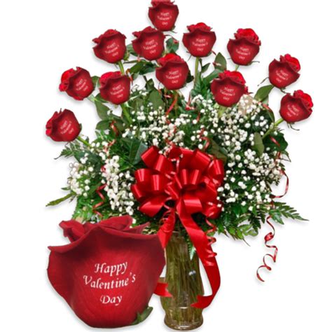 Happy Valentines Day Personalized Roses Vip Floral Designs