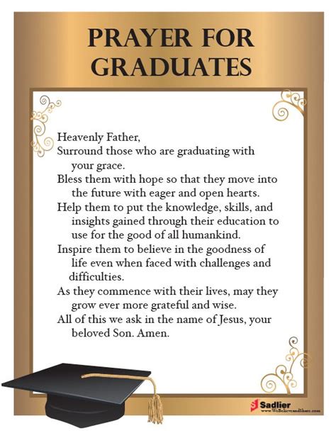 We Believe And Share Catholic Prayer Graduation Graduation Poems